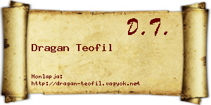 Dragan Teofil névjegykártya